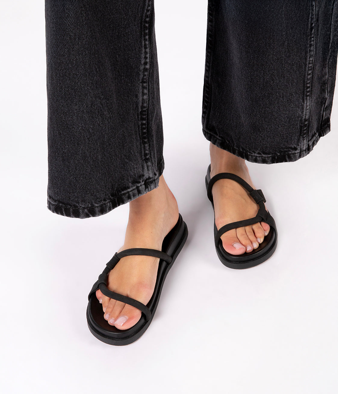 HAMY Women’s Vegan Sandals | Color: Black - variant::black