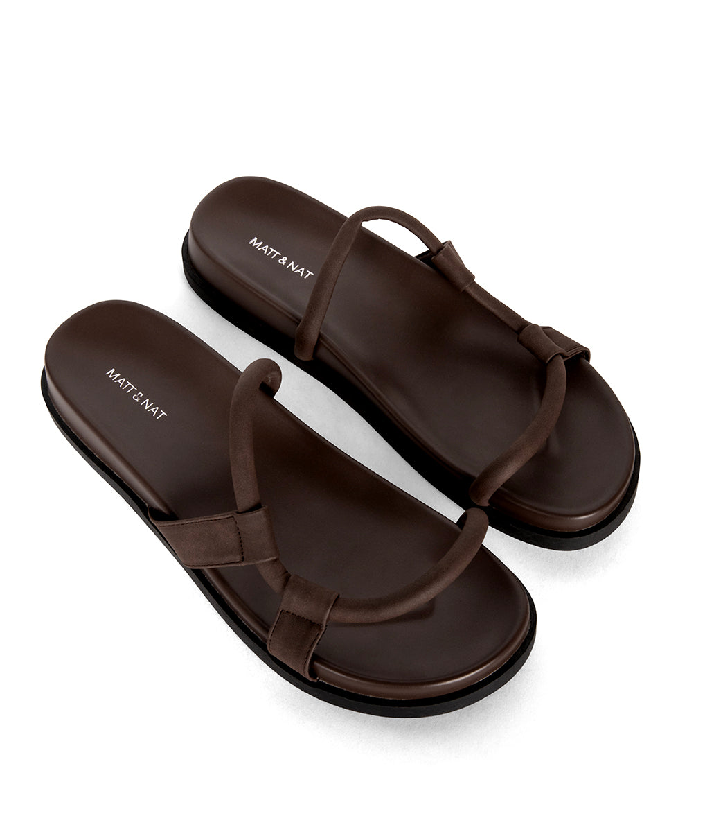 HAMY Women’s Vegan Sandals | Color: Brown - variant::brown