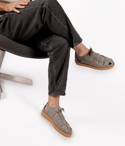 IZAK Men's Vegan  Sandals | Color: Grey - variant::grey
