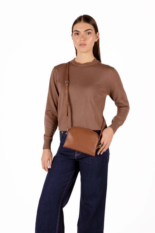 KRISTY Slim  Vegan Crossbody Bag - Forum | Color: Black - variant::black