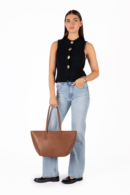 Marisa  Vegan Tote Bag - Forum | Color: Rum - variant::rum