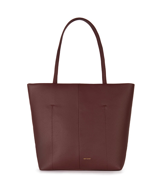 NATALIA Vegan Tote Bag – Grain | Color: Cherry - variant::cherry