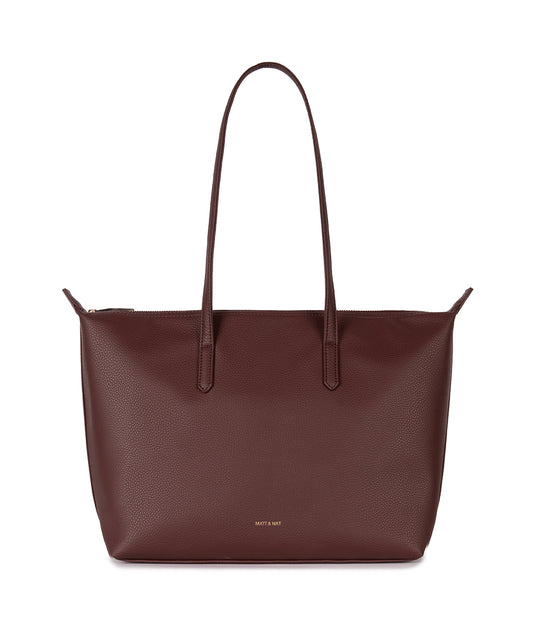 ABBI Vegan Tote Bag - Grain | Color: Cherry - variant::cherry