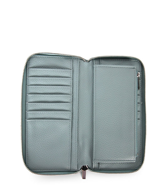 CENTRAL Vegan Wallet - Grain | Color: Aquamarine - variant::aquamarine