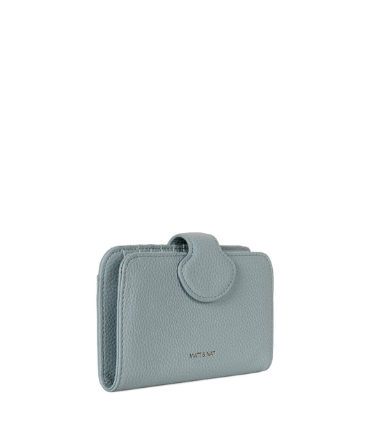 FLOATSM Small Vegan Wallet - Grain | Color: Aquamarine- variant::aquamarine