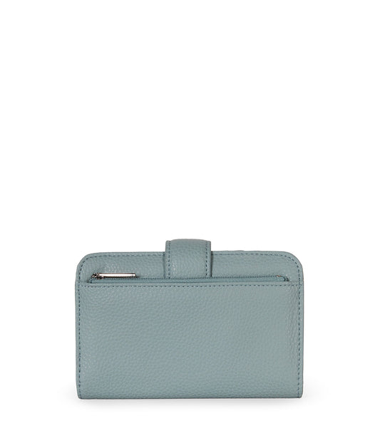 FLOATSM Small Vegan Wallet - Grain | Color: Aquamarine- variant::aquamarine