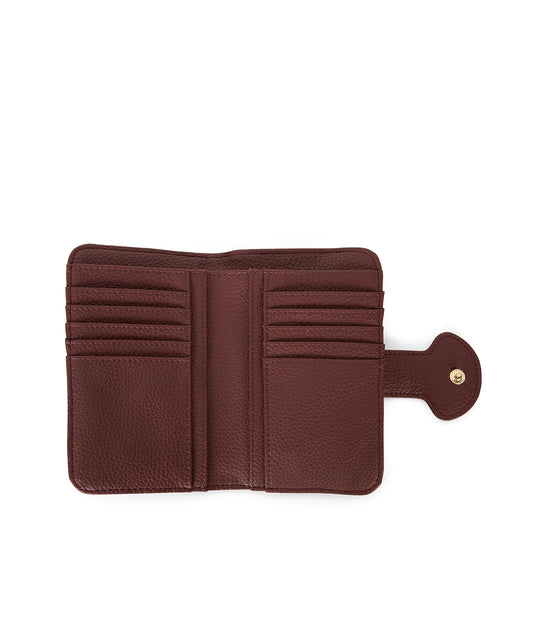 FLOATSM Small Vegan Wallet - Grain | Color: Cherry- variant::cherry