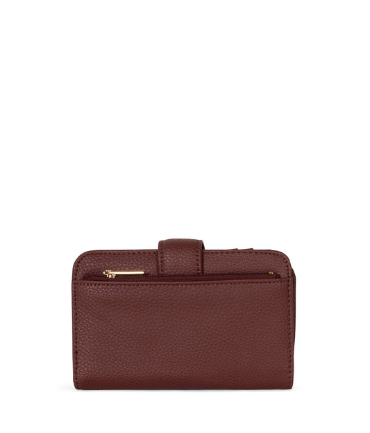 FLOATSM Small Vegan Wallet - Grain | Color: Cherry- variant::cherry