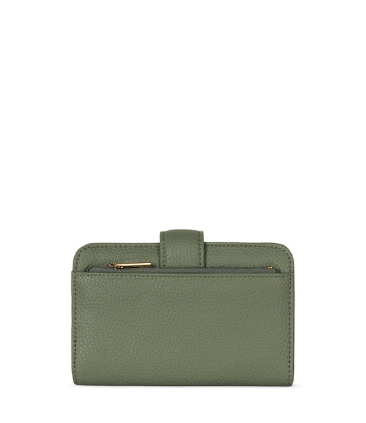 FLOATSM Small Vegan Wallet - Grain | Color: Olivine- variant::olivine
