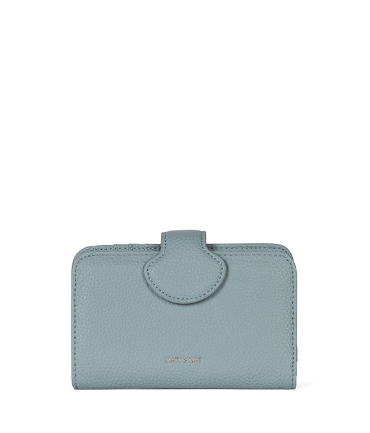 FLOATSM Small Vegan Wallet - Grain | Color: Aquamarine- variant::aquamarine