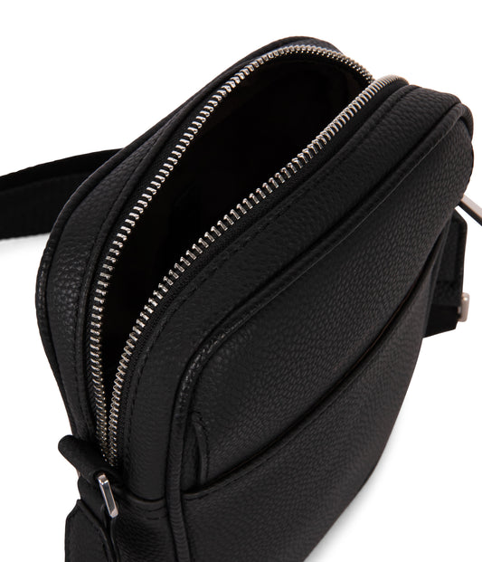 MAREO Vegan Crossbody Bag – Grain | Color: Black - variant::black