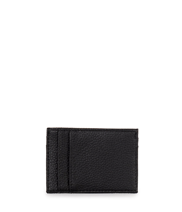MAX Vegan Card Holder - Grain | Color: Black - variant::black