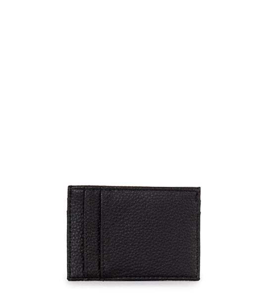 MAX Vegan Card Holder - Grain | Color: Black - variant::black