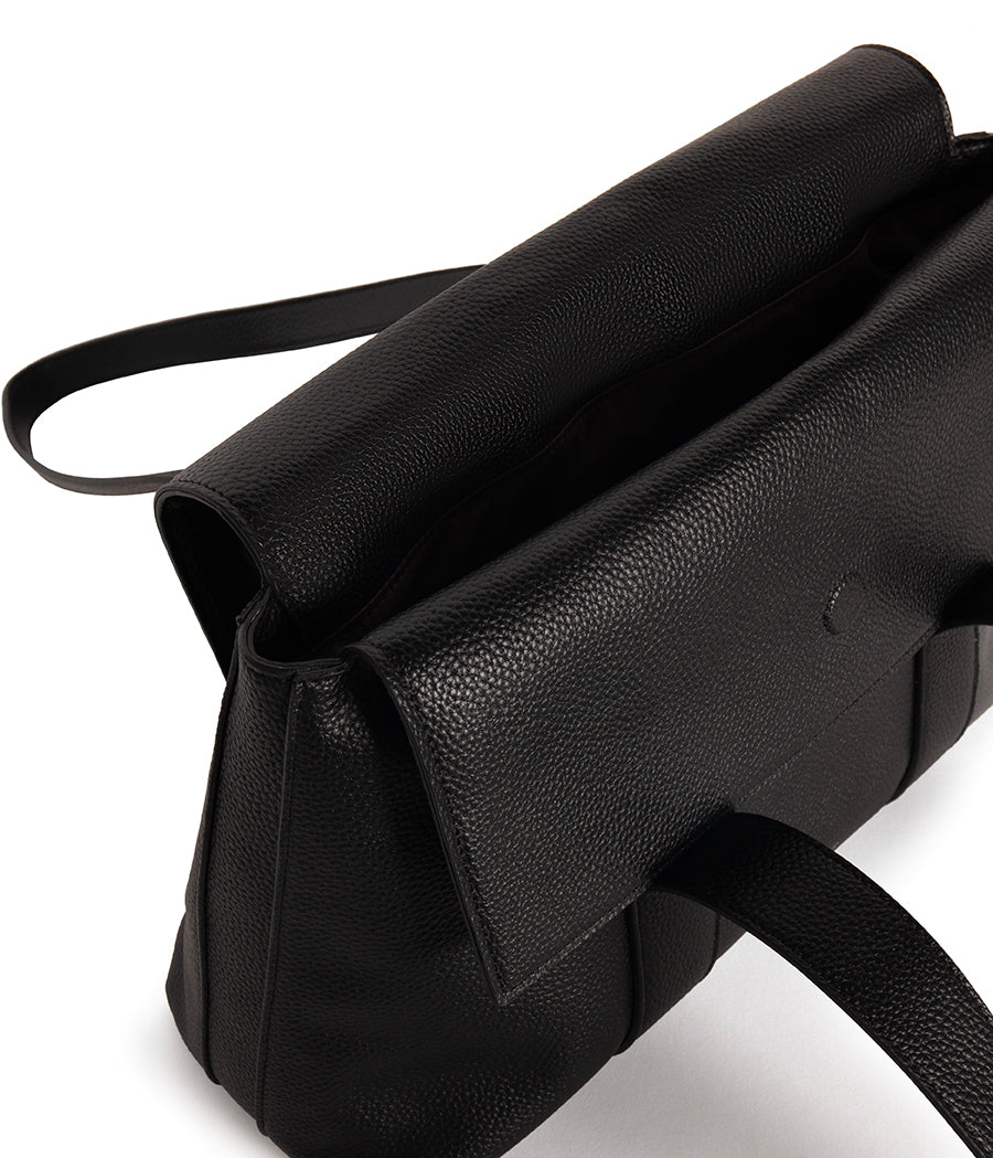 MOLLY Vegan Tote Bag – Grain | Color: Black - variant::black