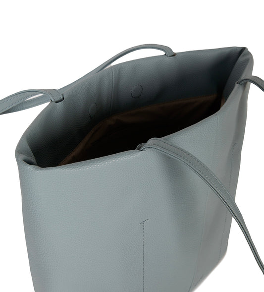 NATALIA Vegan Tote Bag – Grain | Color: Aquamarine - variant::aquamarine