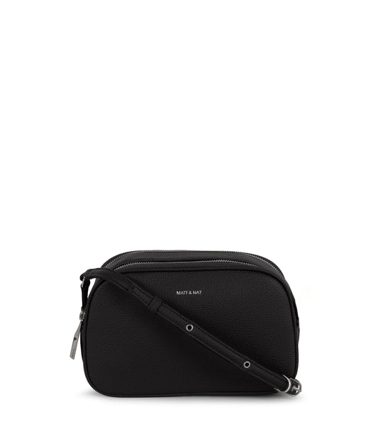 PAIR Vegan Crossbody Bag - Grain | Color: Black - variant::black