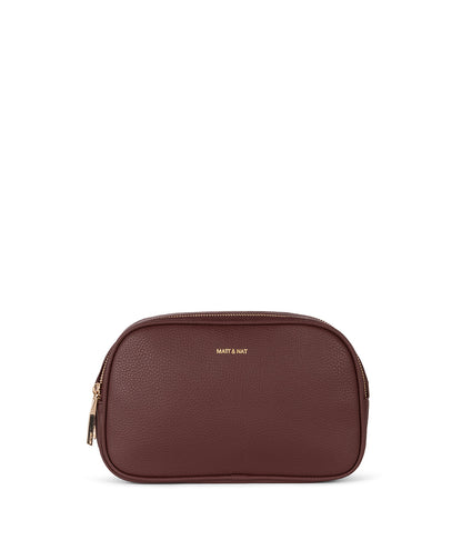 PAIR Vegan Crossbody Bag - Grain | Color: Cherry - variant::cherry