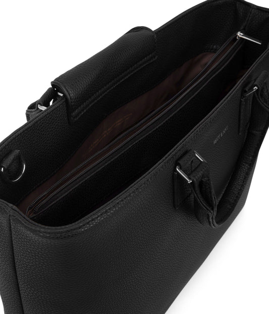 SEVYN Vegan Satchel - Purity | Color: Black - variant::black