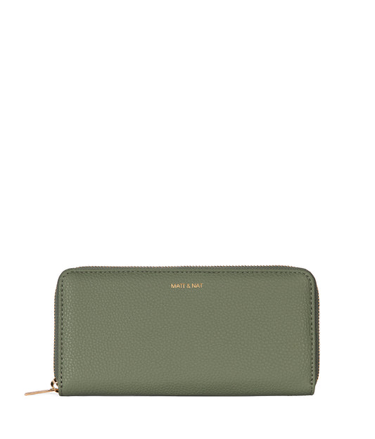 CENTRAL Vegan Wallet - Grain | Color: Olivine - variant::olivine