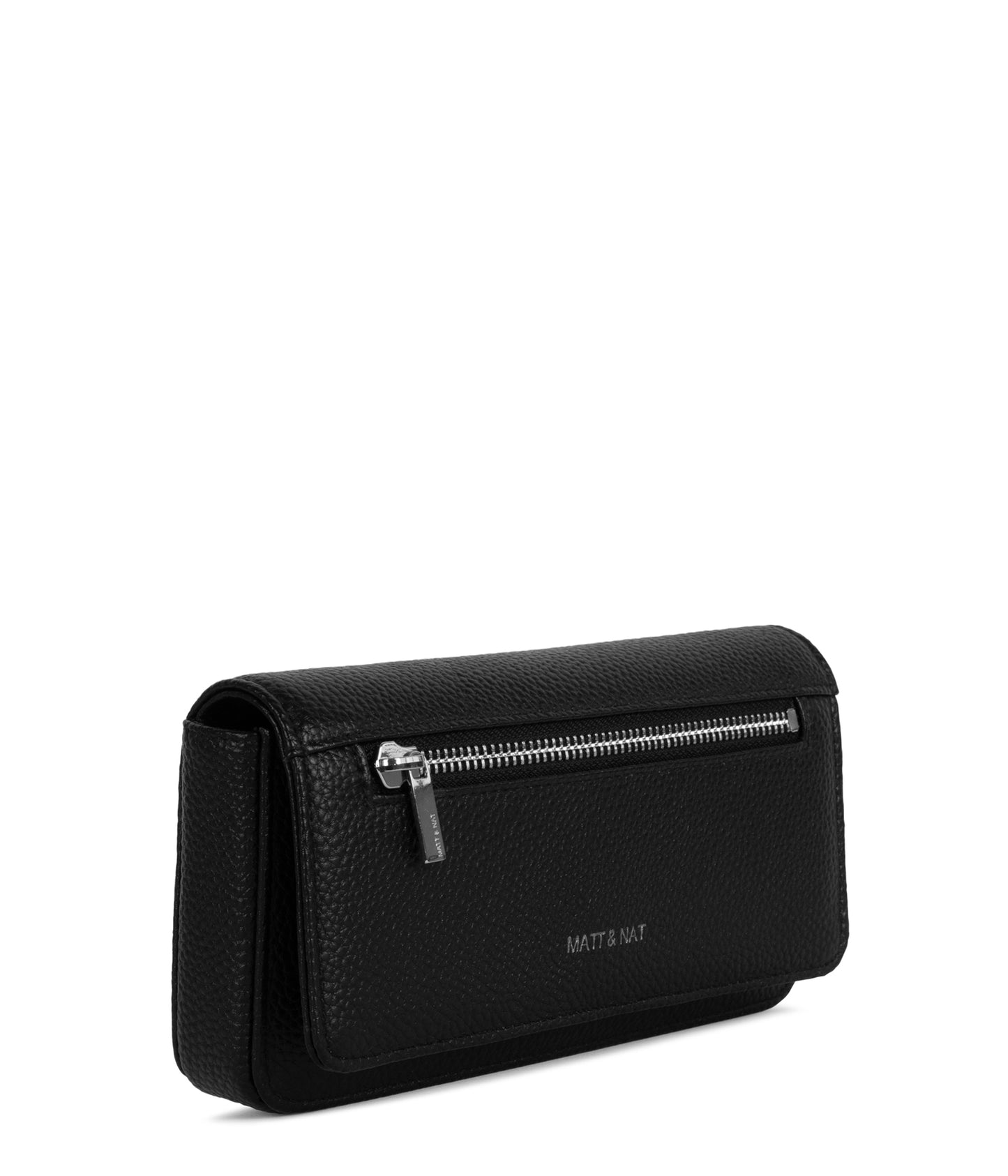 ERIN Vegan Crossbody Bag - Grain | Color: Black - variant::black