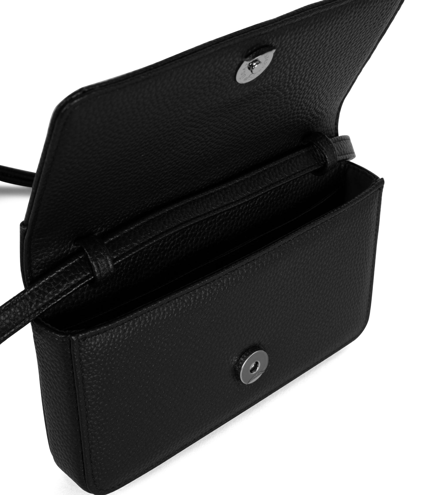 ERIN Vegan Crossbody Bag - Grain | Color: Black - variant::black