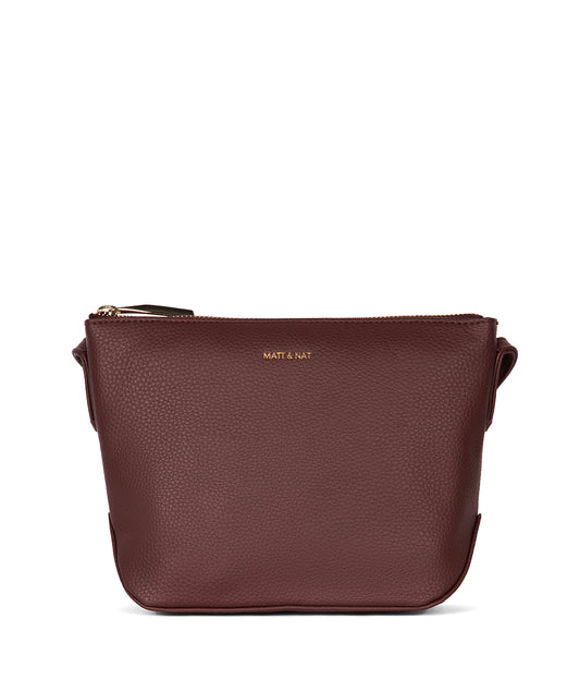 SAM Vegan Crossbody Bag - Grain | Color: Cherry - variant::cherry