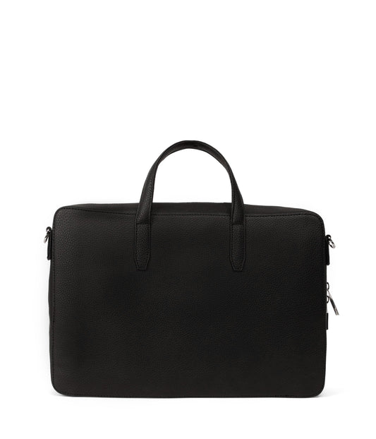 TOM Vegan Briefcase - Grain | Color: Black - variant::black