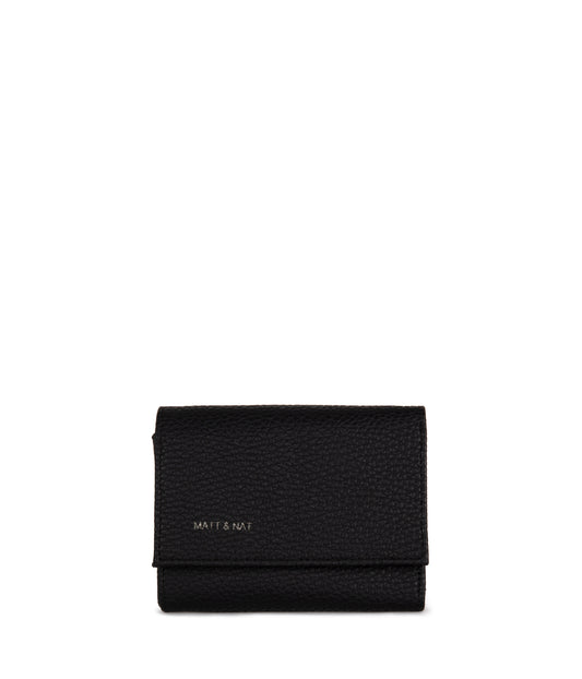 ARTIN Vegan Wallet - Grain | Color: Black - variant::black