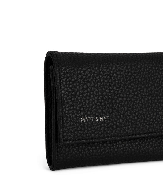 ARTIN Vegan Wallet - Grain | Color: Black - variant::black