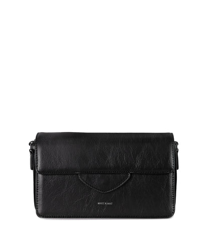 Venesa Vegan Crossbody Bag - Theme | Color: Black- variant::black