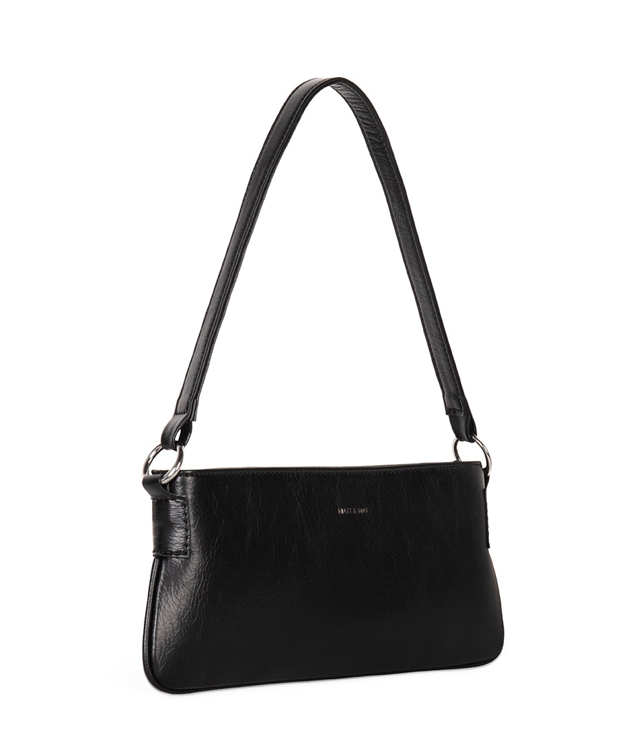 YVONNE Vegan Shoulder Bag - Theme | Color: Black - variant::black