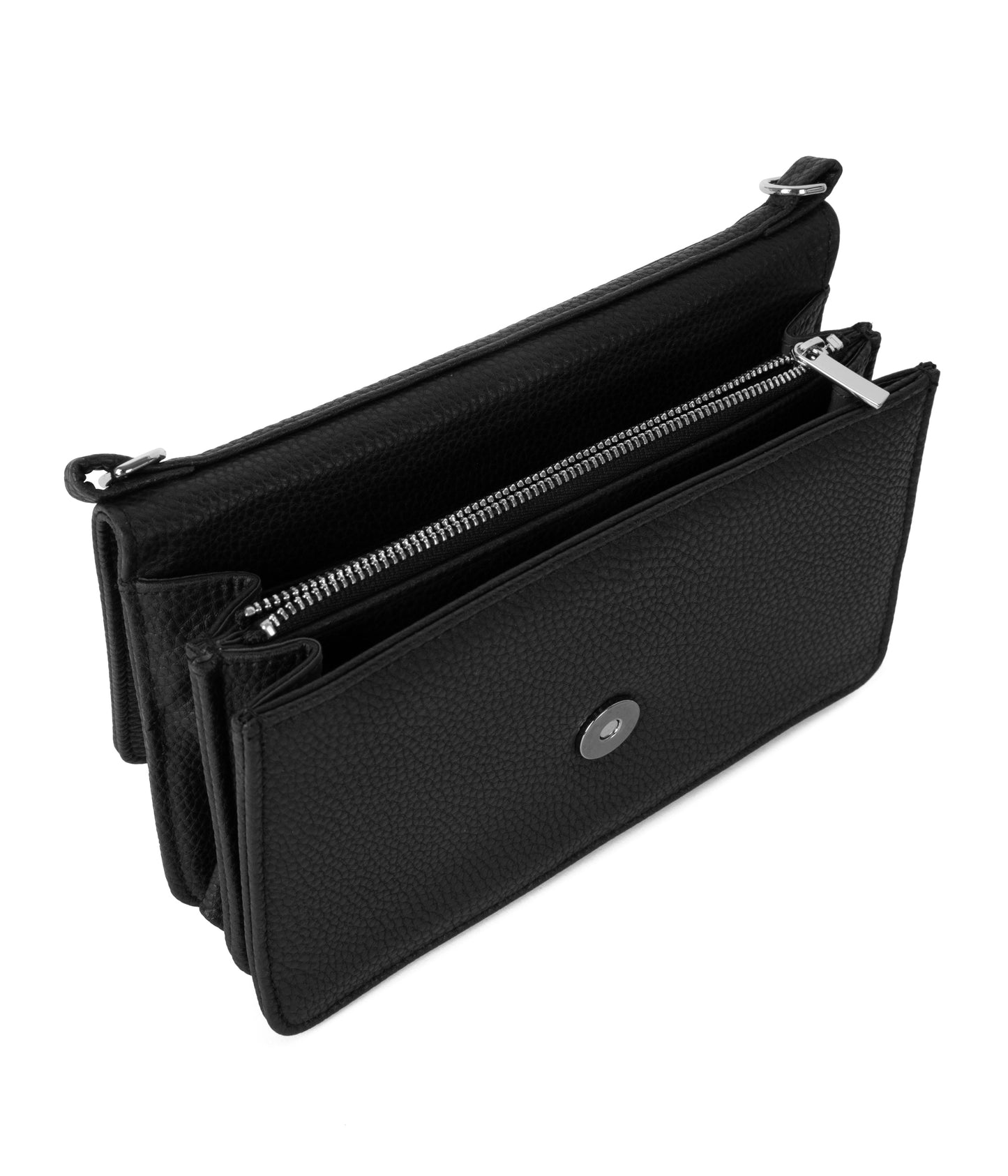 BEE Vegan Crossbody Bag - Grain | Color: Black - variant::black