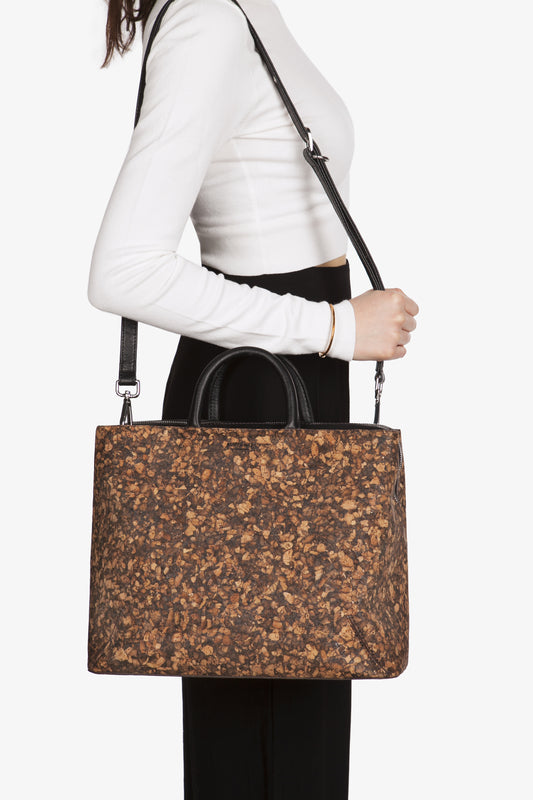 KINTLA Vegan Satchel - Cork | Color: Brown - variant::cork