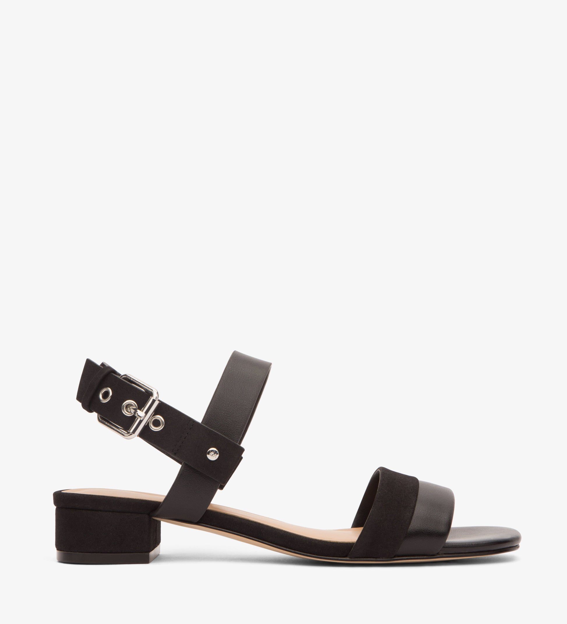 JOJO Vegan Block Heel Sandals | Color: Black - variant::black