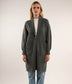 NESS Knee-Length Cardigan | Color: Black - variant::black