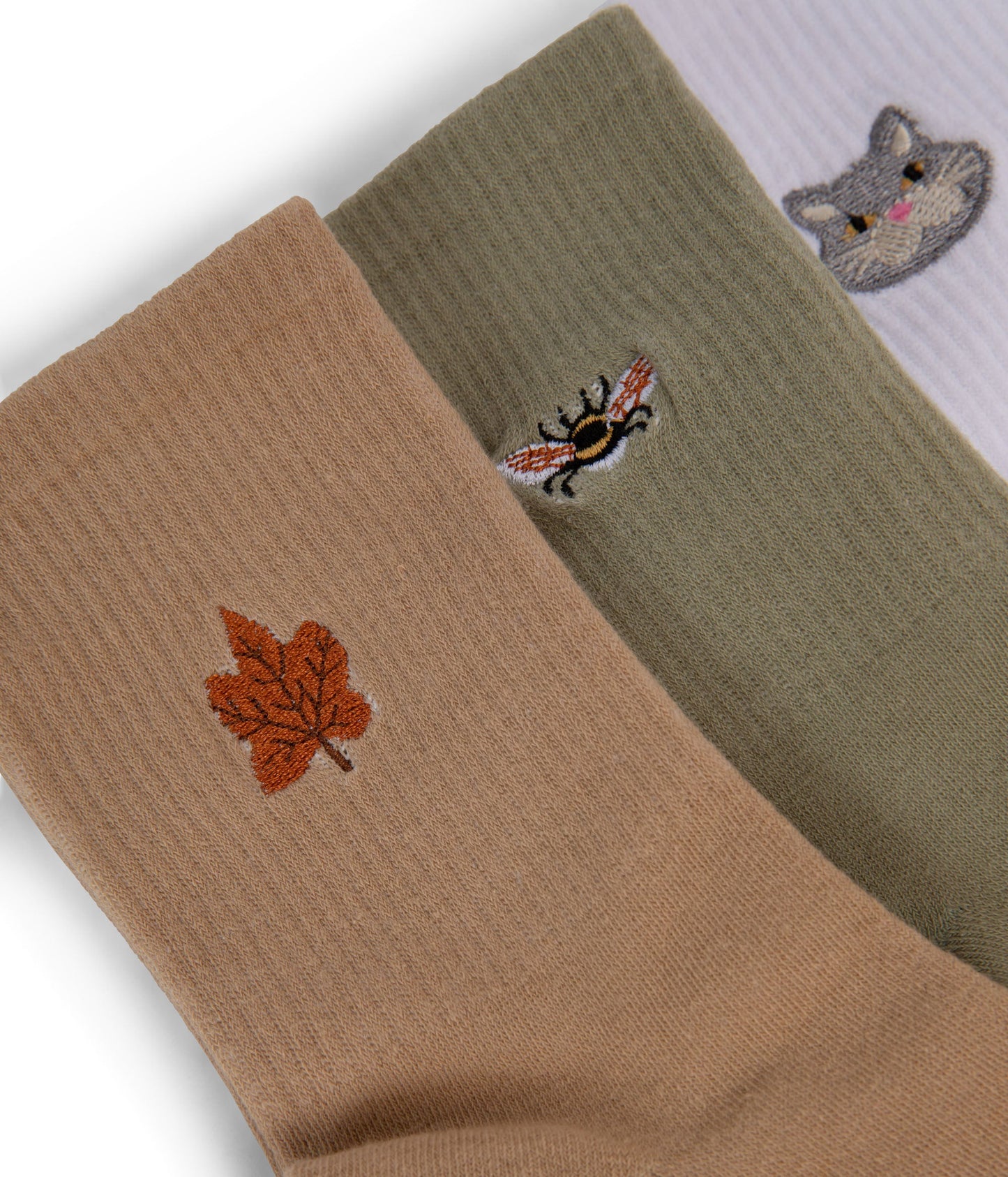 SOCK SET Organic Cotton Socks Box Set | Color Mix | Color: Green - variant::olive